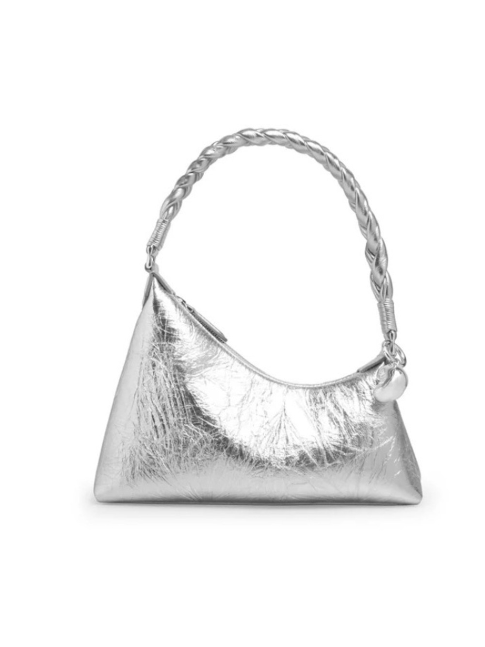 AUPEN NIRVANA METALLIC 25 Distressed Calfskin Leather with Silver-Tone Metal